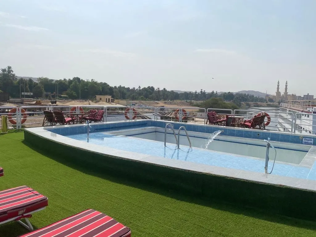 Sun deck of the MS King Tut III Nile Cruise Nile cruise